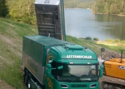 Lettenbichler transport Baustelle Bagger Schüttgut